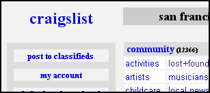 Craigs List... Craigs List...