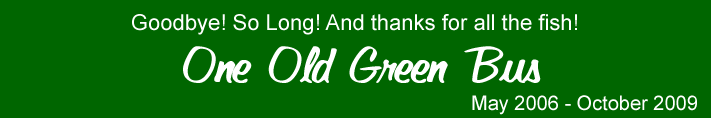 One Old Green Bus